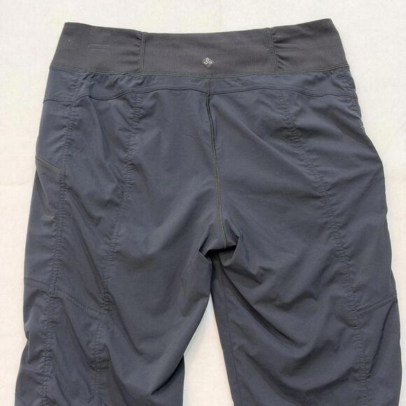 Prana Koen Pants Women's M Regular Fit Black Mid Rise Soft Waistband Drawstring - Picture 4 of 10